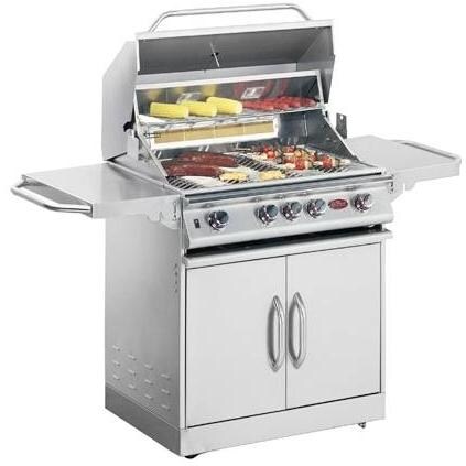 Cal Flame Gas Grills 32 Inch 4 Burner Convection Propane Gas Grill On Cart