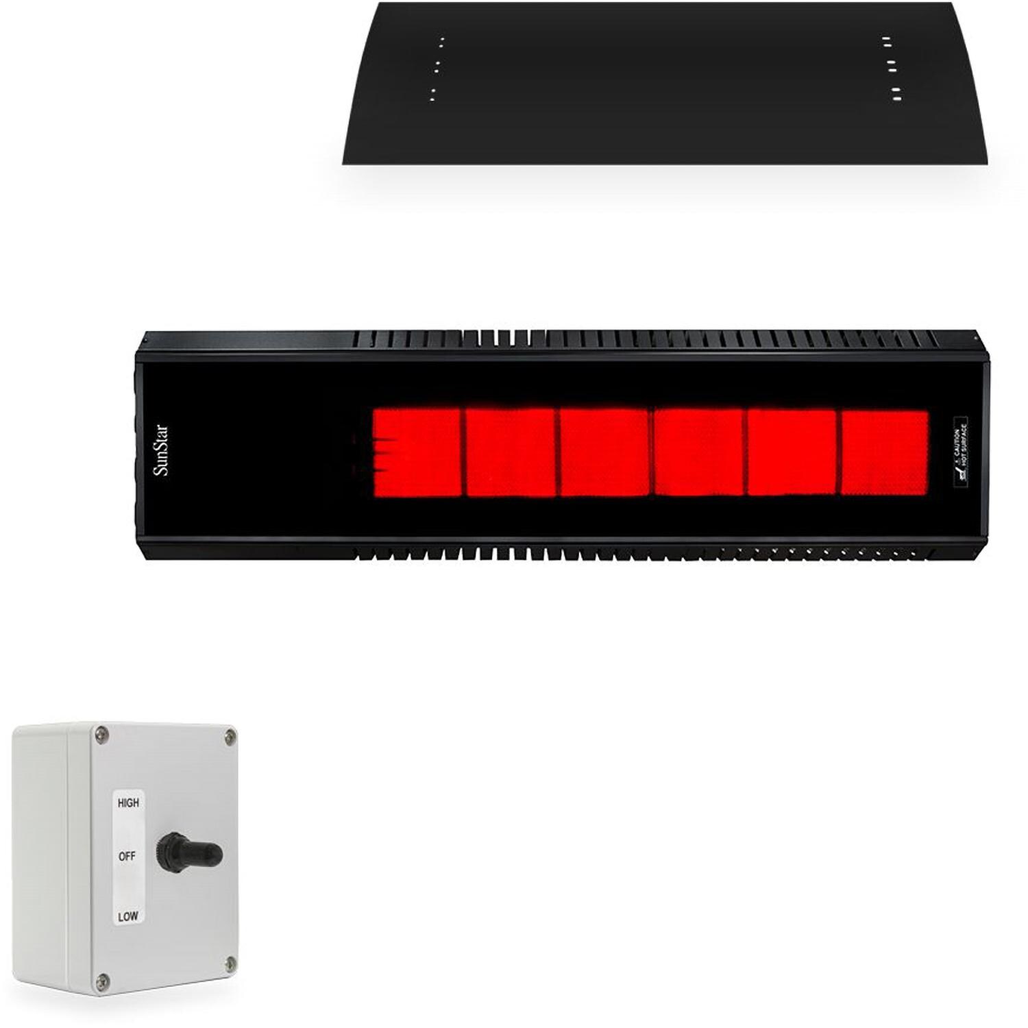 SunStar GLASS 48-Inch 50,000 BTU Propane Gas Patio Heater - 50L7 SGL0 thumbnail