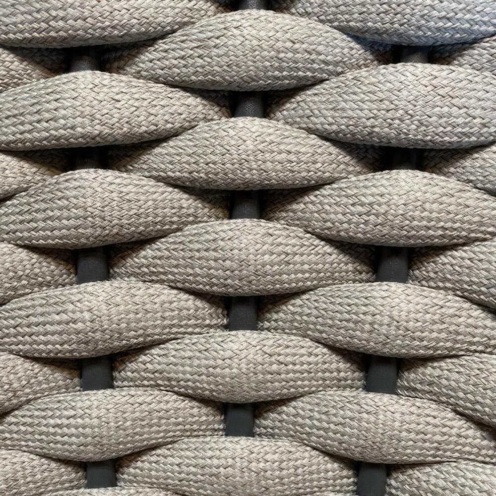 Chloe Bay 9 Pc Aluminum Square Dining Set in Slate by Lakeview - Frame - Cushion - Color Swatch thumbnail