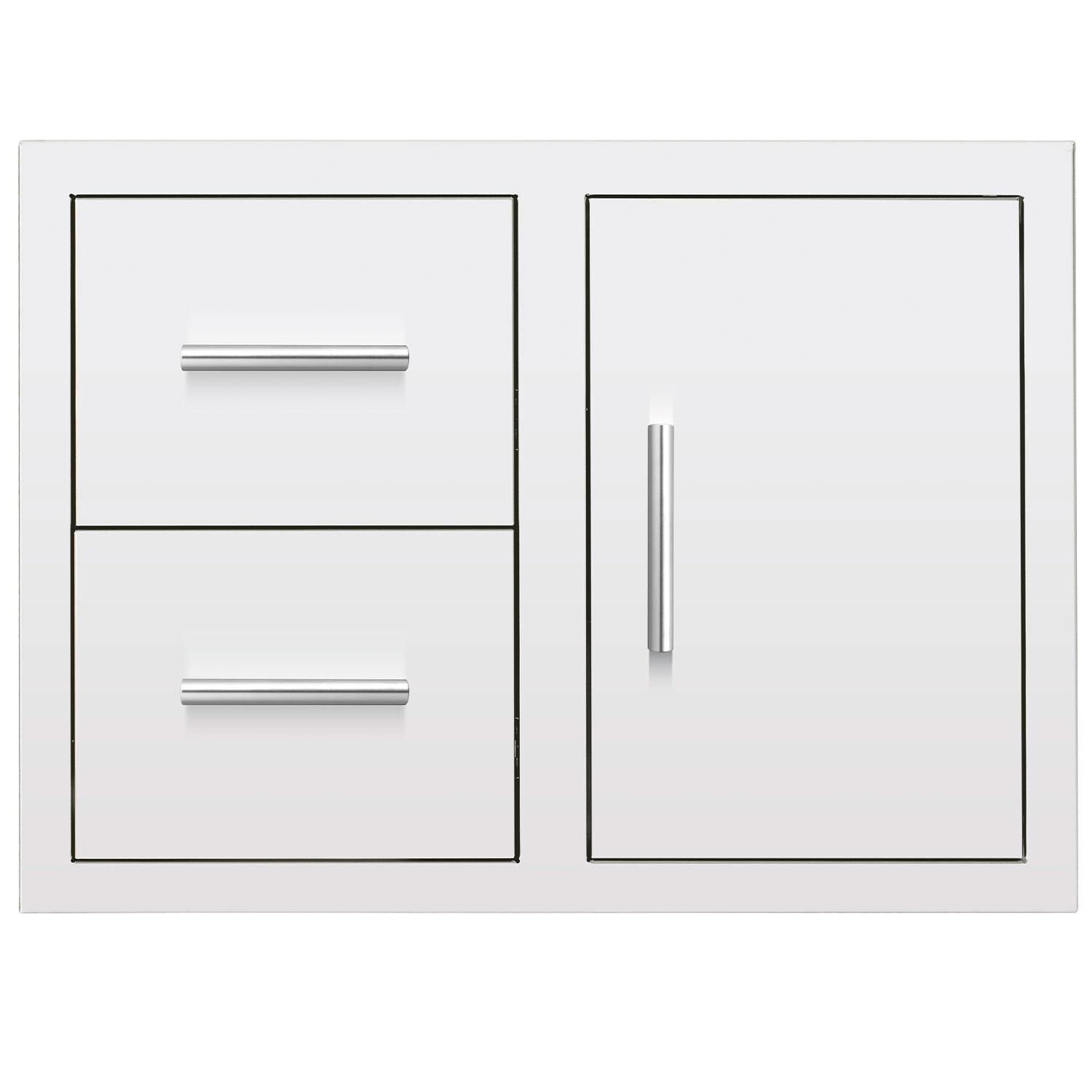 Summerset DC2-30 30 Inch 2 Drawer & Access Door Combo - Display - White Background thumbnail