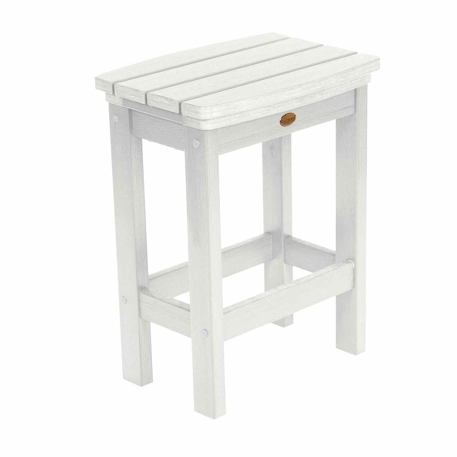Hart Lane 3 Pc Recycled Plastic Counter Height Dining Stool in White By Lakeview - White Background thumbnail