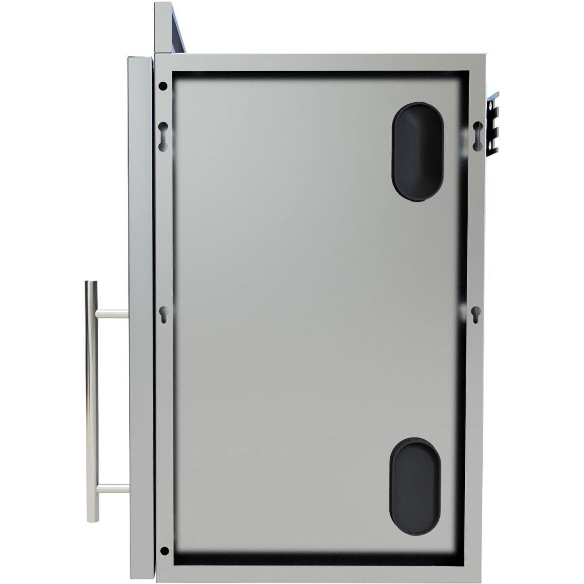 Sunstone SWC18CSDR 18-in Outdoor Kitchen Right Hinge Single Door Upper Wall Cabinet - Cabinet Side - White Background thumbnail