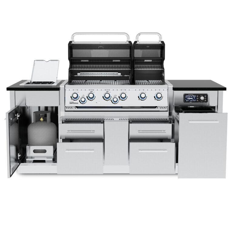 Broil King 699887 Imperial QS 690I Natural Gas Grill - Front Open - White Background thumbnail