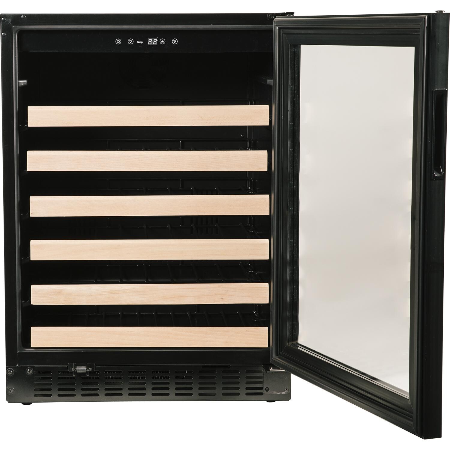 Azure 24-Inch 48 Bottle Wine Cooler - Custom Panel Ready - Front View W/ Door Open thumbnail