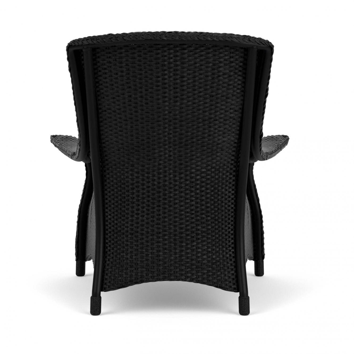 Lloyd Flanders Mandalay Lounge Chair in Ebony Finish with Remy Cloud fabric - Back thumbnail