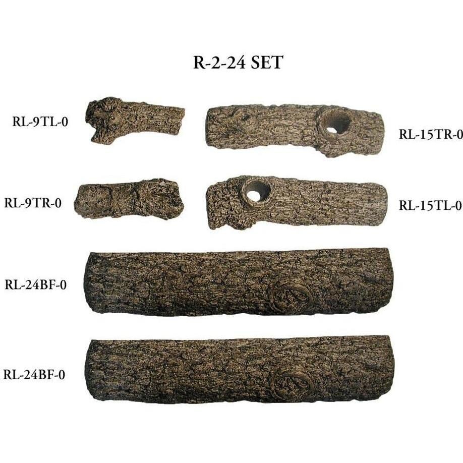 Peterson Real Fyre Golden Oak See-Thru 24-Inch Log Breakdown  thumbnail