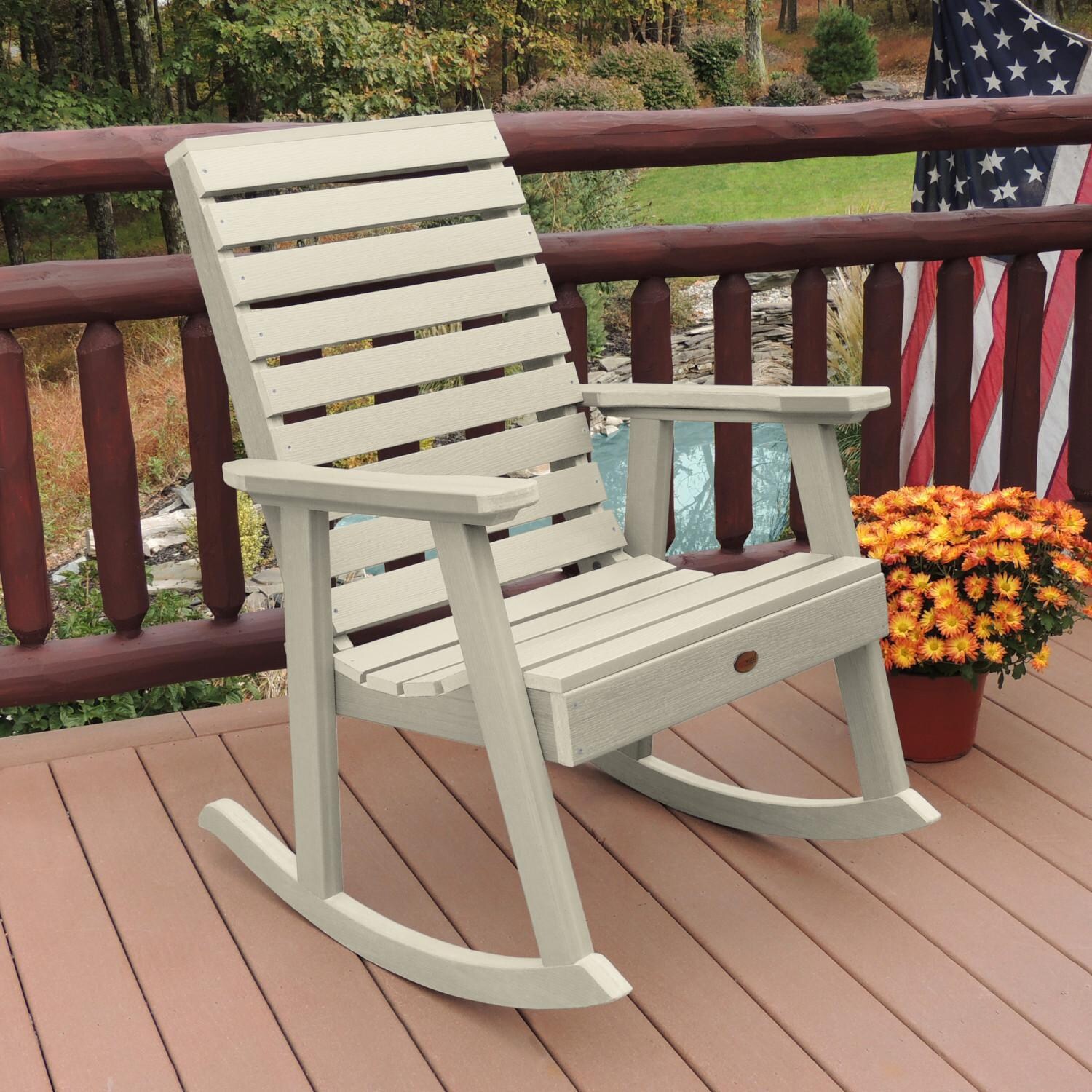 Lakeview Elm Pointe Rocking Chair - Whitewash thumbnail