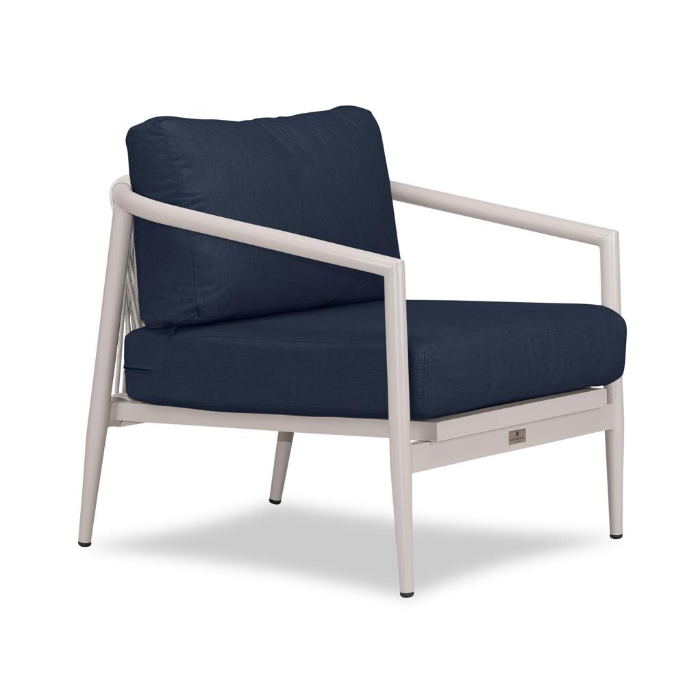 Lakeview Midnight Cove Aluminum Club Chair in Urban Stone/Carrera/Spectrum Indigo - Angled - White Background thumbnail