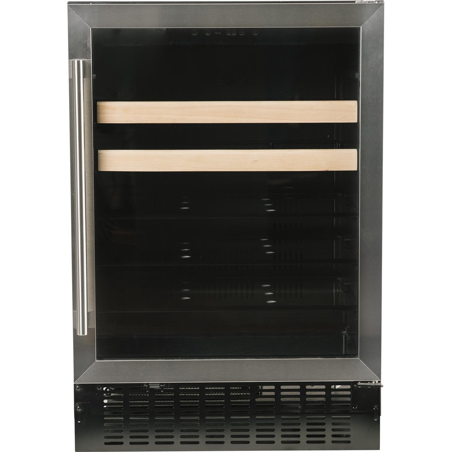Azure 24-Inch 5.1 Cu. Ft. Beverage Center - Stainless Steel - Front View W/ Vent Panel Extended thumbnail