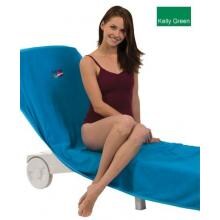 Terry Town Velour Chaise Lounge Chair Cover - Kelly Green image