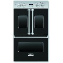 Viking Professional 7 Series 30-Inch Built-In French Door Convection Double Electric Oven - Black - VDOF730BK image