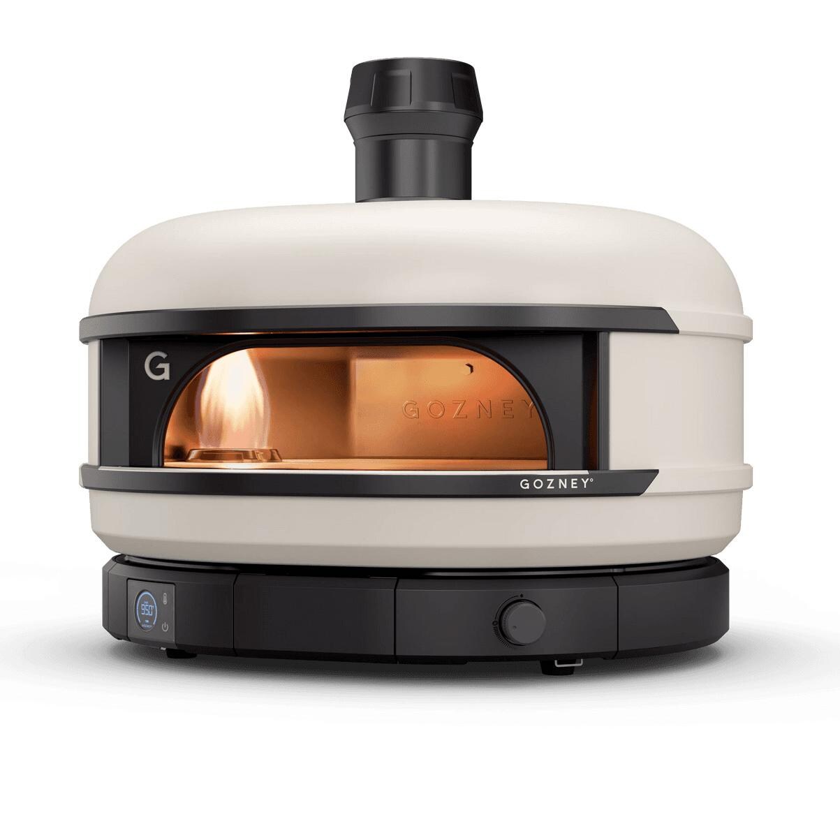 Gozney GSPBNUS1623 Dome S1 Propane Pizza Oven - Bone - Right Angled View - White Background thumbnail
