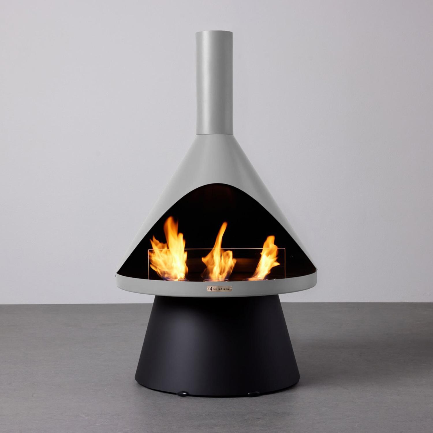 TerraFlame Lloyd Modern Gel Fuel Fireplace - Cool Grey thumbnail