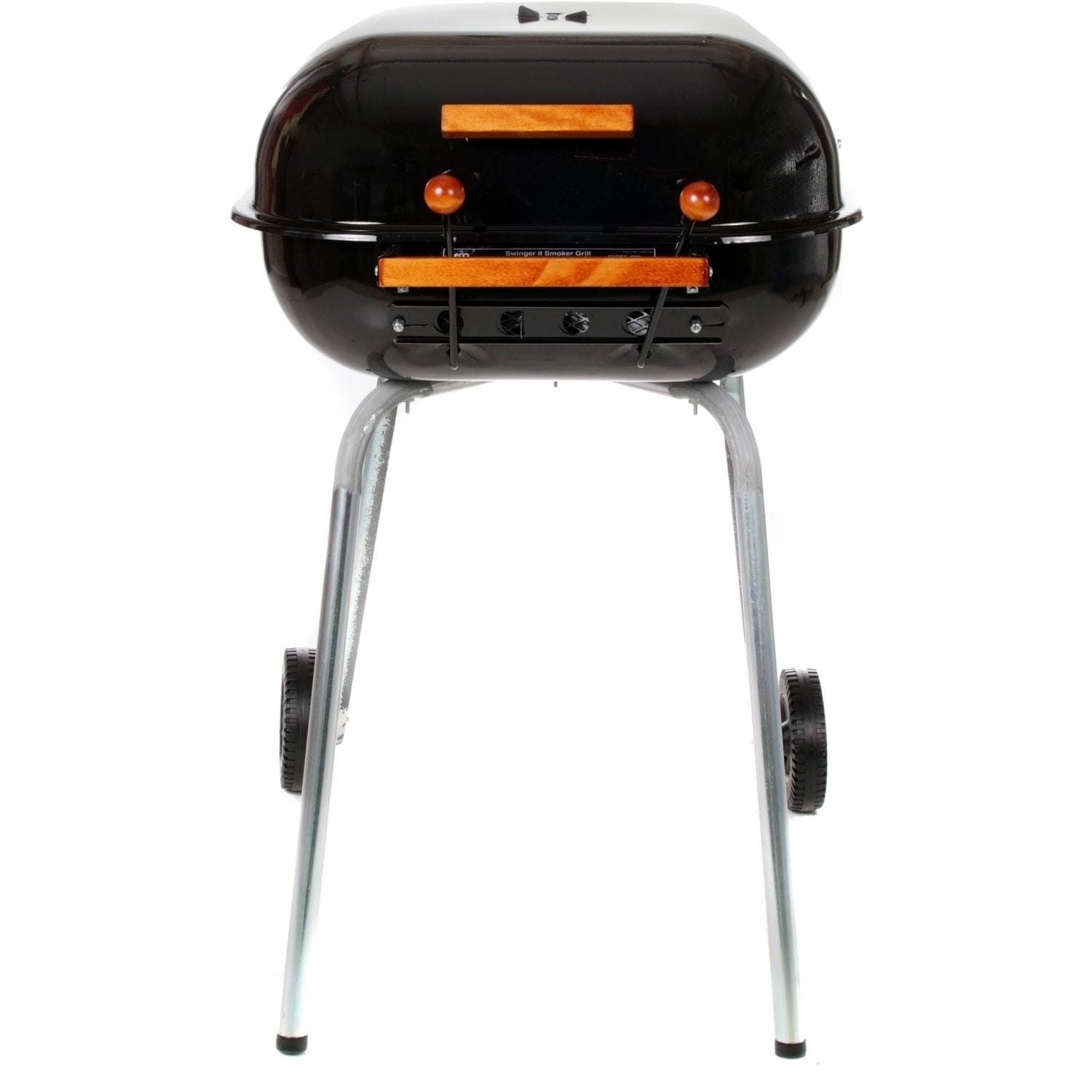 Meco Charcoal BBQ Grill With Wheels Black 4100 BBQ Guys