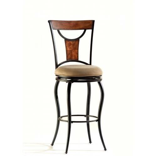 Hillsdale Pacifico 26 Inch Swivel Counter Stool - Black - 4137-826