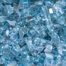 Alpine Flame 1/4-Inch Polar Blue Reflective Fire Glass - 10 Pounds image