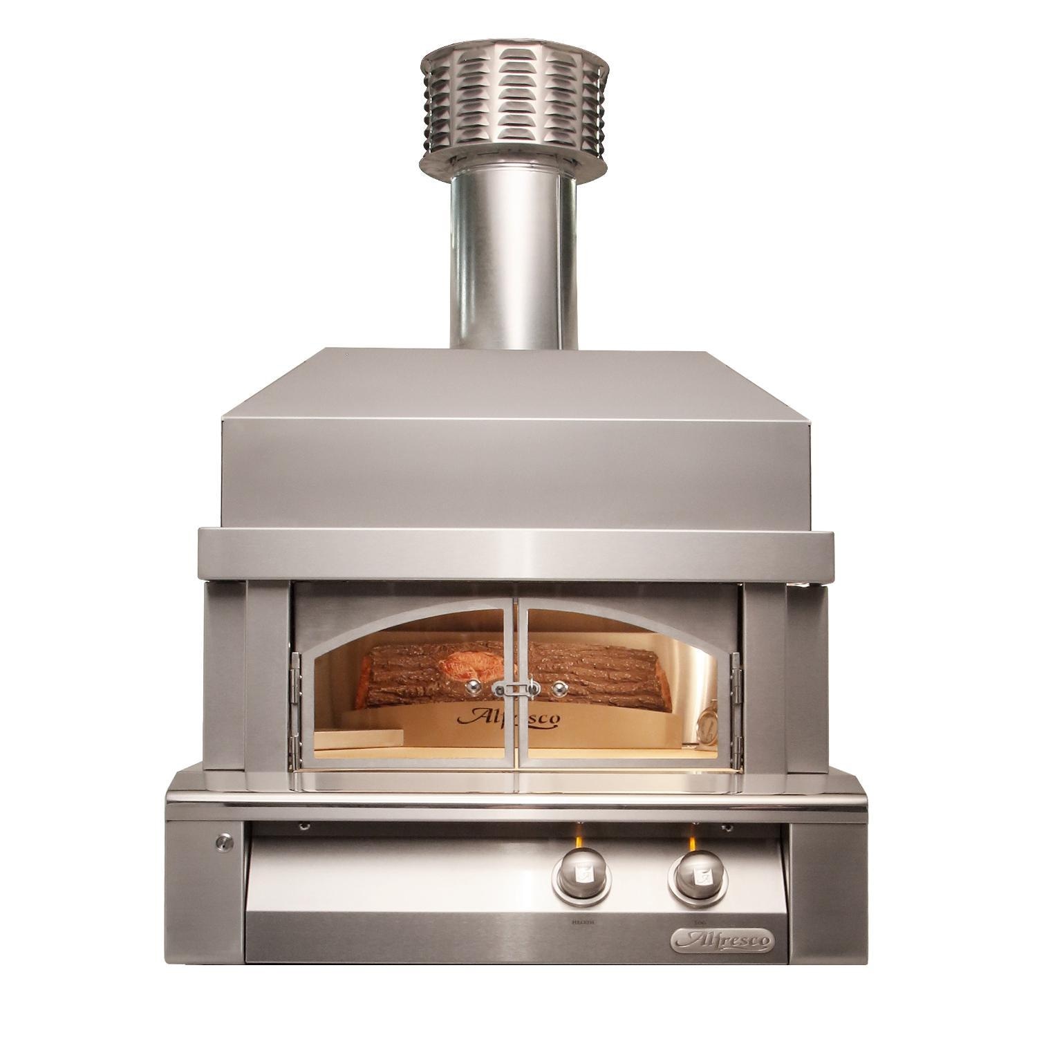 Alfresco 30-Inch Built-In Propane Outdoor Pizza Oven Plus AXE