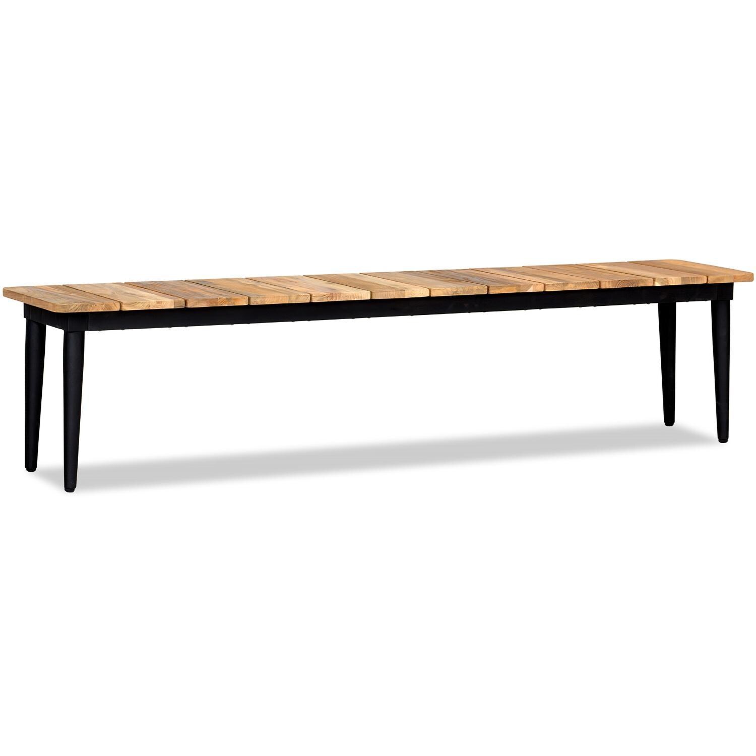 Wood Grove 76 Inch Reclaimed Teak Dining Bench By Lakeview - Angled View - White Background thumbnail
