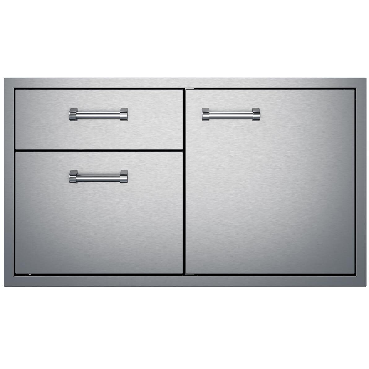Delta Heat 36-in Stainless Steel Access Door & Double Drawer Combo - DHDD362-B