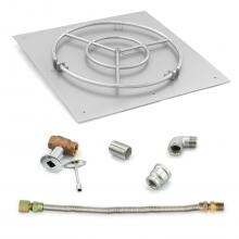 Lakeview Outdoor Designs 30-Inch Square Flat Pan W/ 24-Inch Natural Gas Ring Burner & Connection Kit image