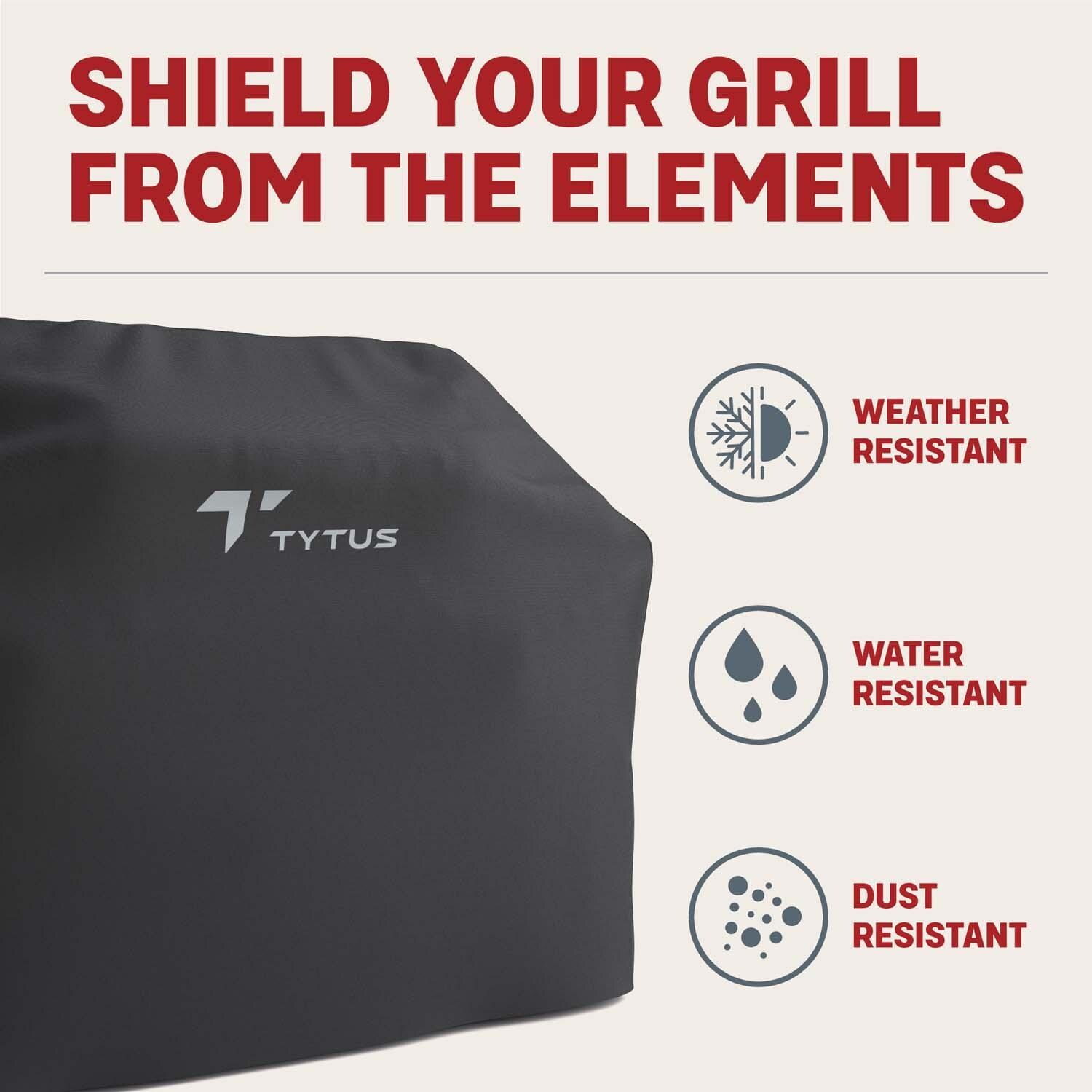 TYTUS Fresno Series 5-Burner Propane Island Grill in Gunmetal w/ Cover & Griddle - Grill Cover - Details thumbnail