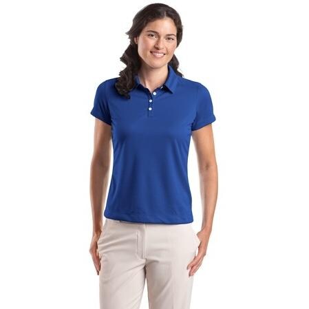 Nike Golf Ladies Dri-Fit Pebble Texture Polo Shirt - Varsity Royal