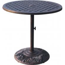 Darlee Series 30 Cast Aluminum Pedestal Patio Bar Table image