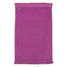 Terry Town Premium Fringed Velour Grommeted Golf Towel - Hot Pink image