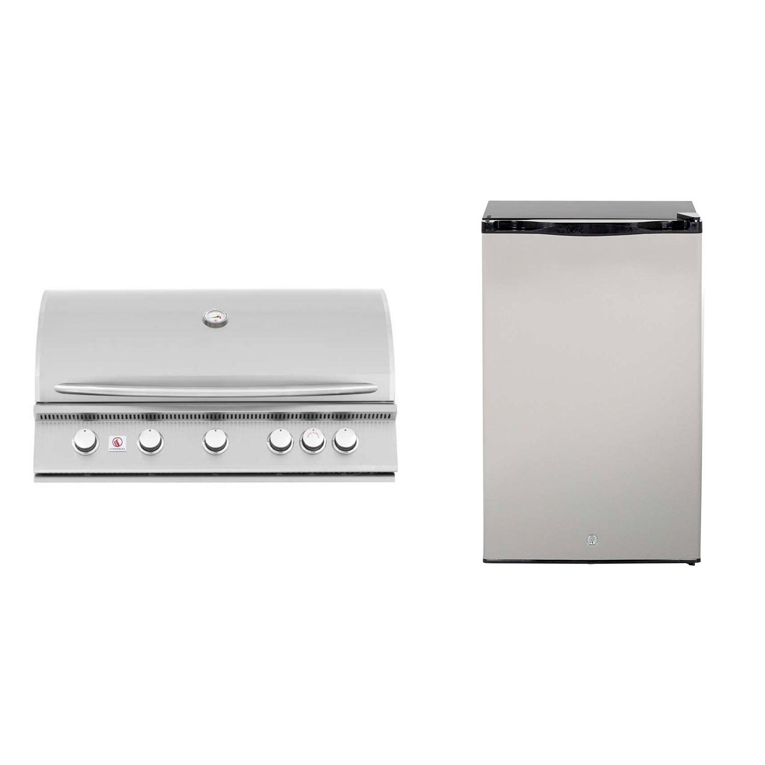 Summerset SIZ40-NG-SSRFR-PROMO Sizzler 40-Inch Natural Gas Outdoor Kitchen Package w/ Refrigerator thumbnail