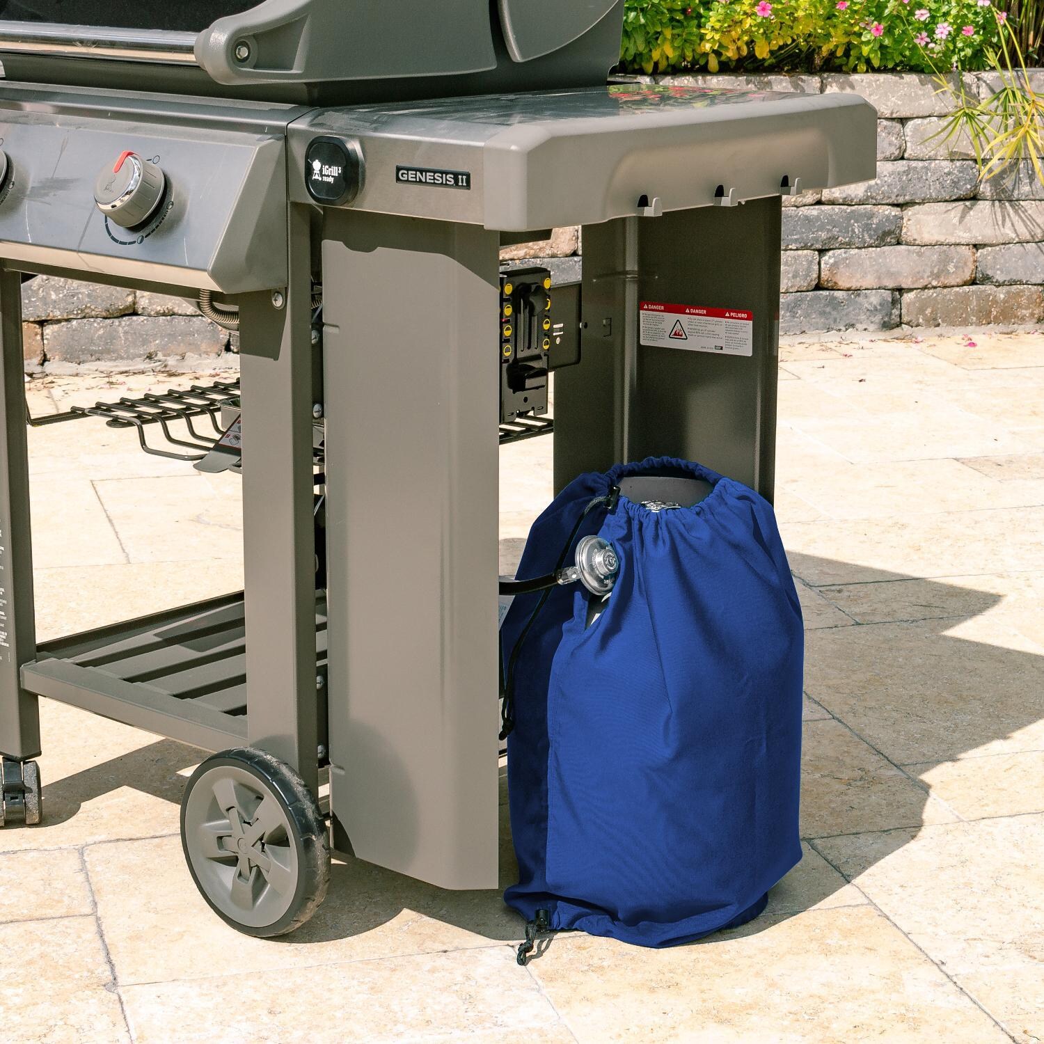 Signature Series Propane Tank Cover by BBQGuys - Lifestyle thumbnail