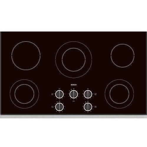 Bosch 6 Burner Electric Cooktop, 36 Inch - White