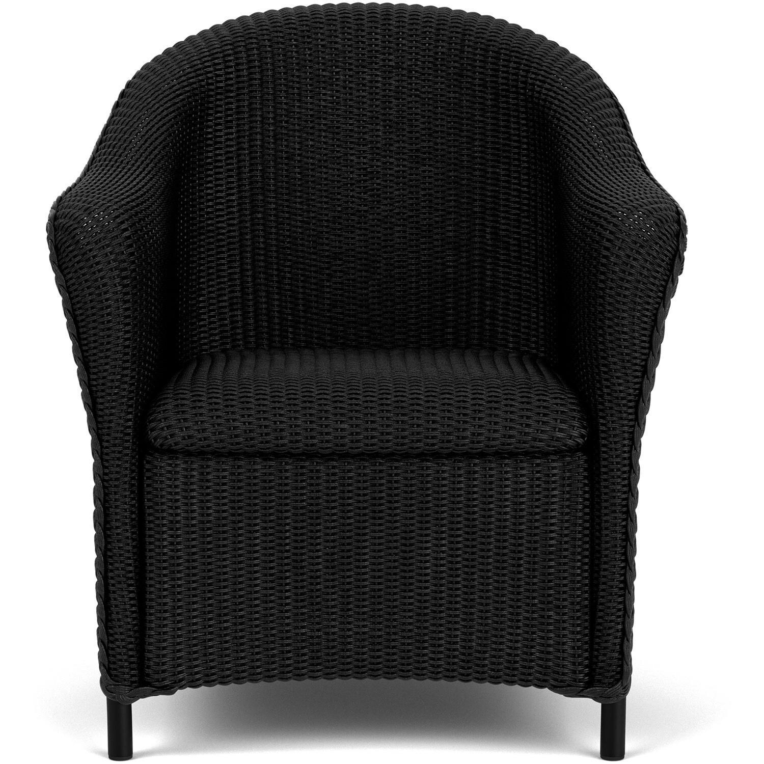Lloyd Flanders Reflections Dining Armchair W/ Padded Seat in Ebony Finish thumbnail