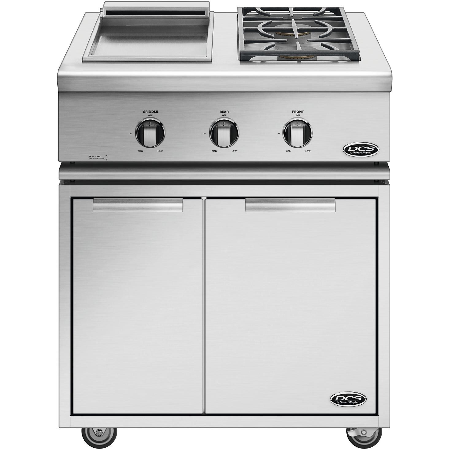 DCS Liberty 30Inch Freestanding Propane Gas Double Side Burner And