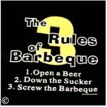 3 Rules Of Barbeque Apron image