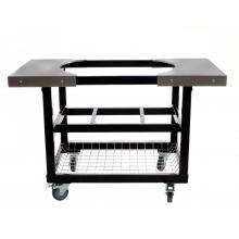 Primo Steel Cart With Stainless Steel Side Tables For Oval Junior image