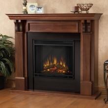 Real Flame Ashley 48-Inch Electric Fireplace With Mantel - Mahogany - 7100E-M image