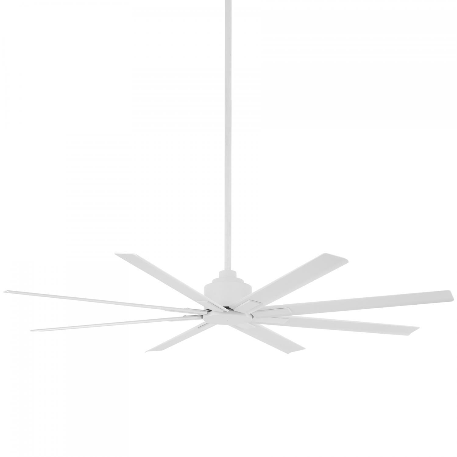 Minka-Aire F896-65-WHF Xtreme H2O 65-Inch 8-Blade Ceiling Fan in Flat White Finish w/ Flat White Blades thumbnail