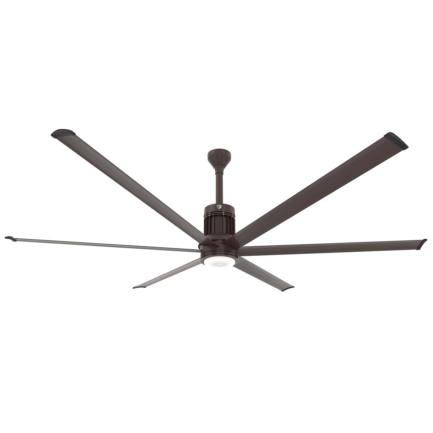Big Ass Fans MK-I61-081906A730I12 96-Inch i6 Ceiling Fan Universal Mount W/12-Inch Ext Tube Oil Rubbed Bronze  - With Light On (Sold Separately) thumbnail