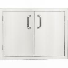BBQGuys.com Kingston Series 36-Inch Stainless Steel Enclosed Cabinet Storage With Shelf image
