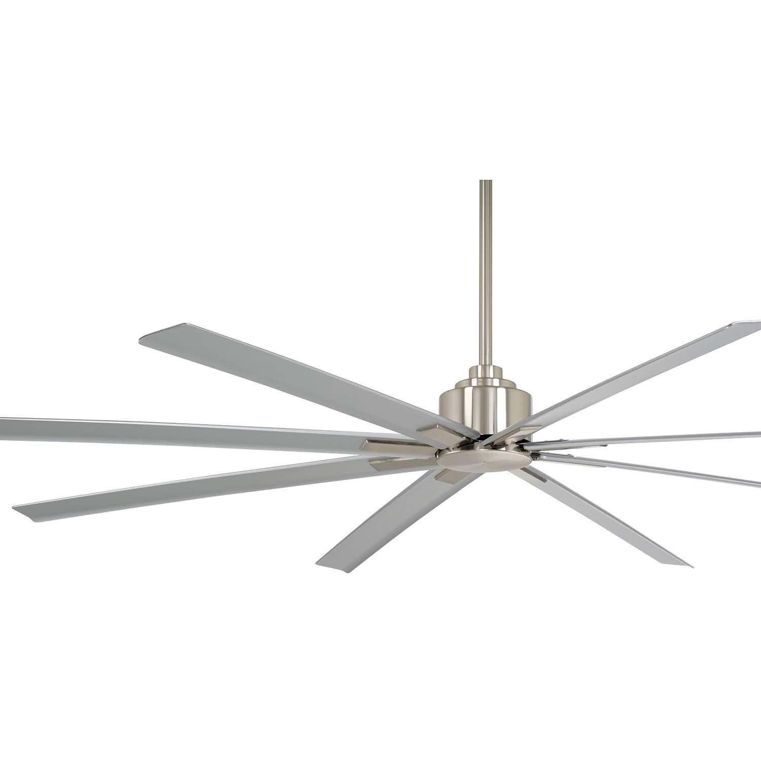 Minka-Aire F896-84-BNW Xtreme H2O 84-Inch 8-Blade Ceiling Fan in Brushed Nickel Finish w/ Silver Blades - Blades thumbnail