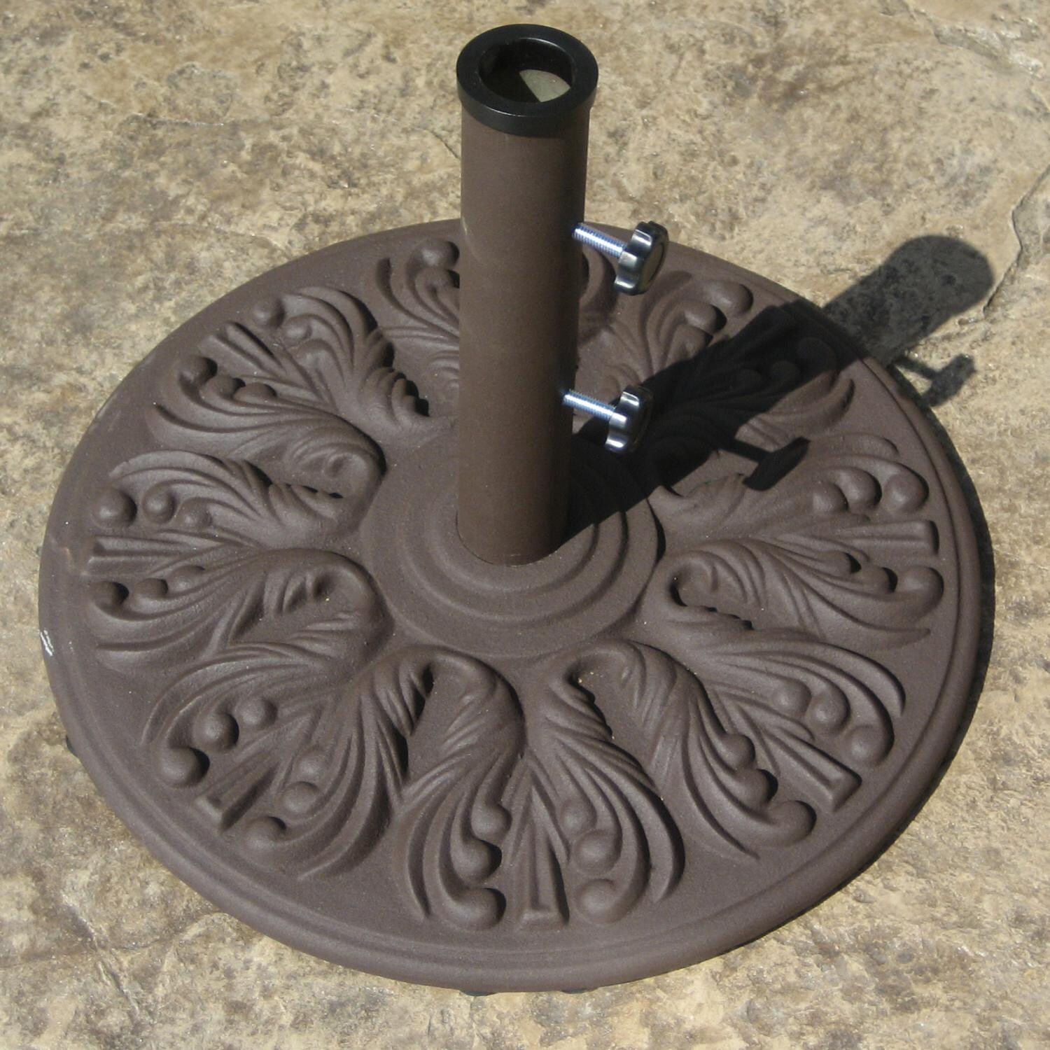 Galtech European Cast Iron 40 Lb Umbrella Base - Antique Bronze