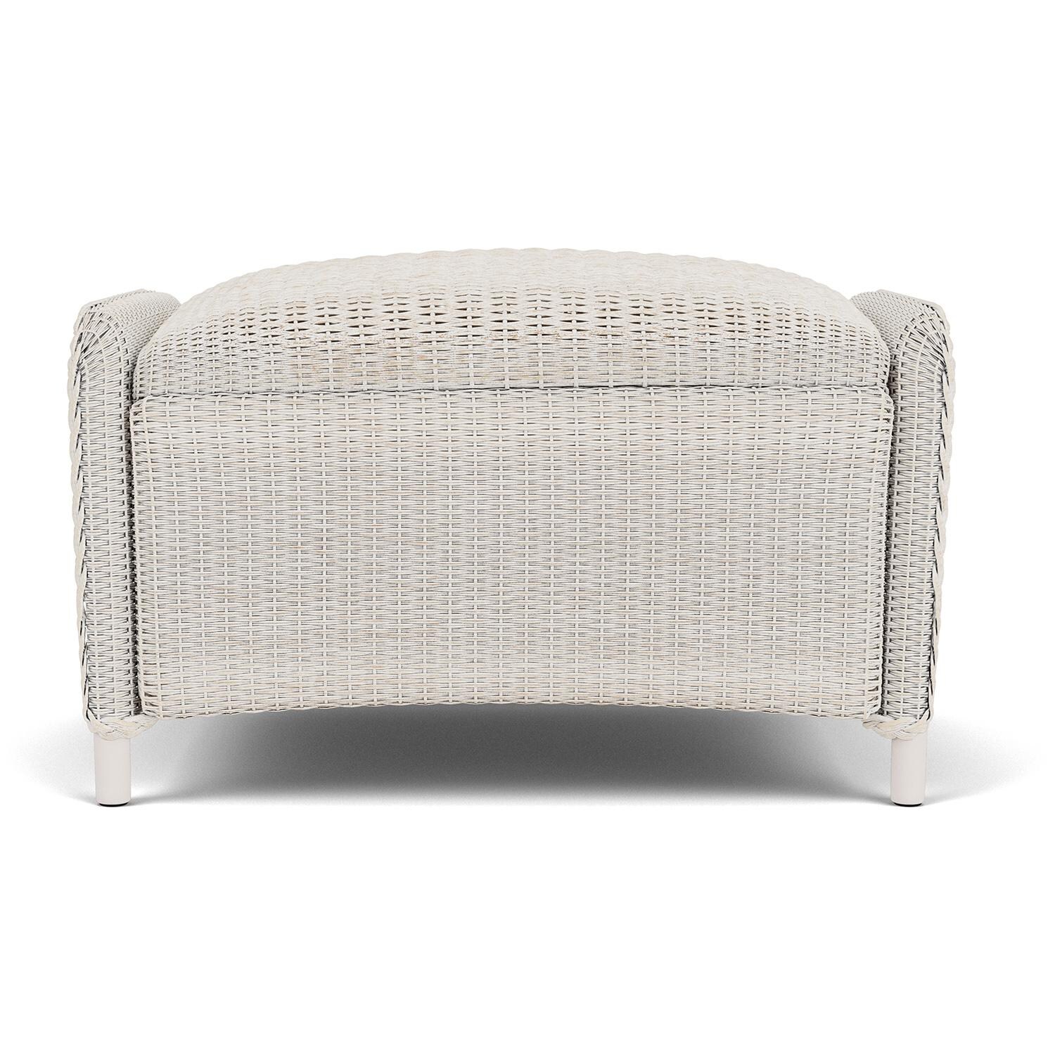 Reflections Lloyd Loom Ottoman in Antique White by Lloyd Flanders