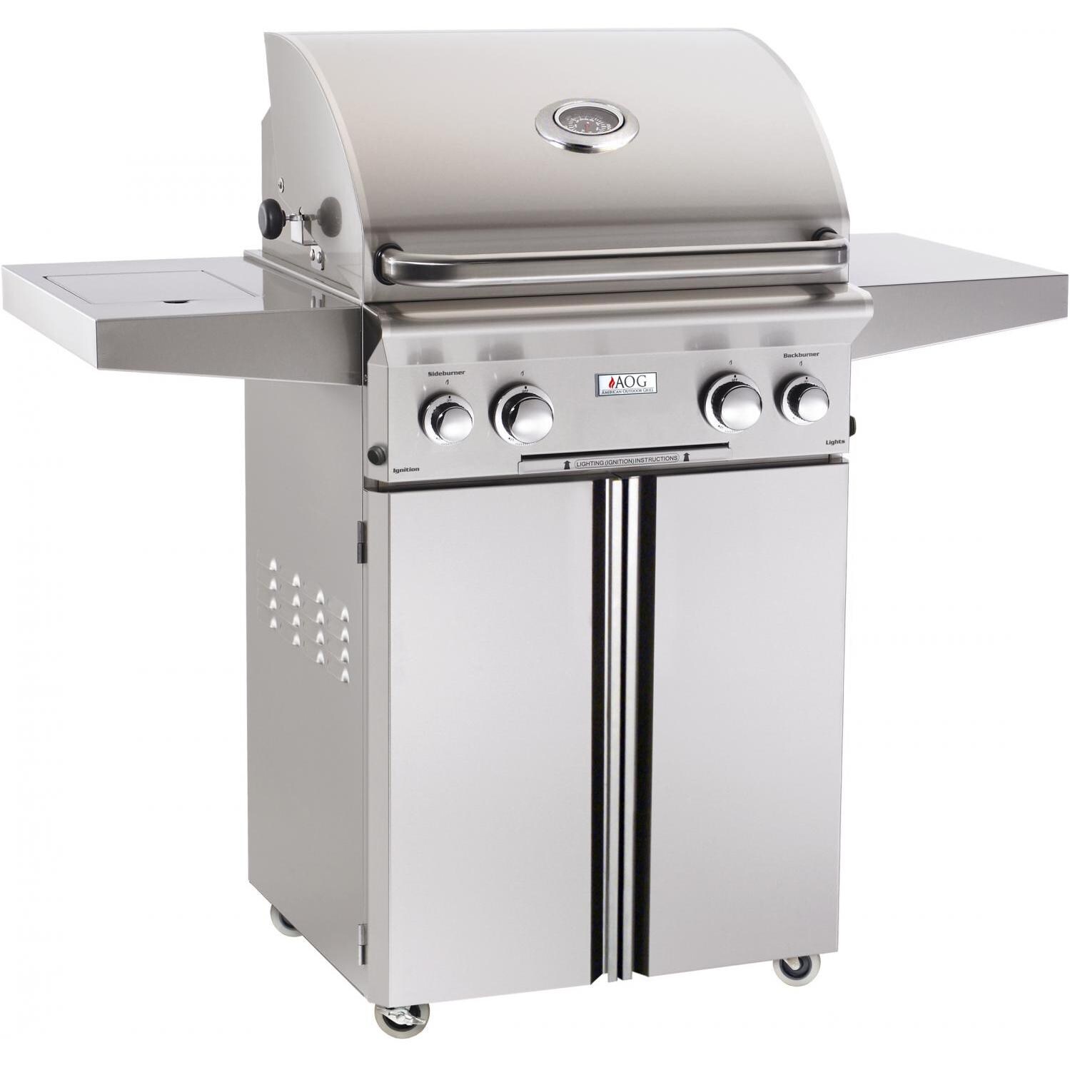 American Outdoor Grill L-Series 24-Inch 2-Burner Freestanding Propane Gas Grill - 24PCL-00SP thumbnail