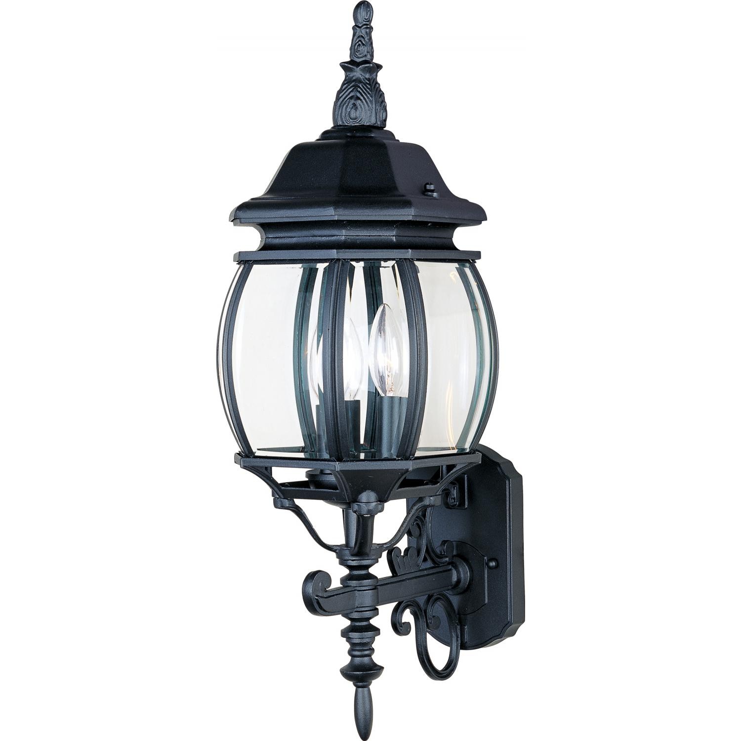 Maxim Crown Hill 1033BK 60W 23-Inch Three Light Outdoor Wall Light - Black thumbnail