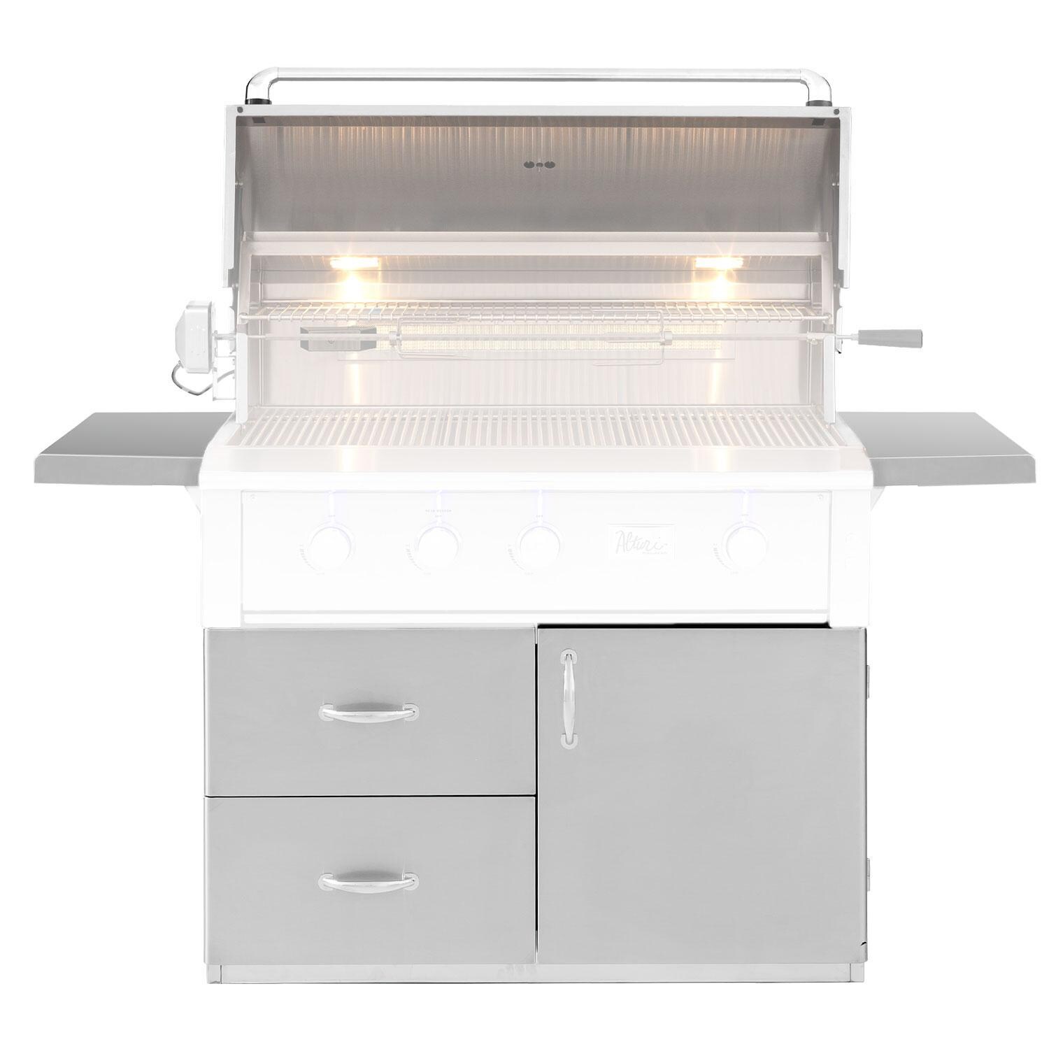 Alturi CART-ALT42 42-in Grill Cart For Alturi Gas Grills - Open - White Background thumbnail