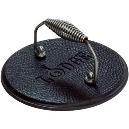 Lodge 7.5-Inch Seasoned Cast Iron Round Grill Press - LGPR3