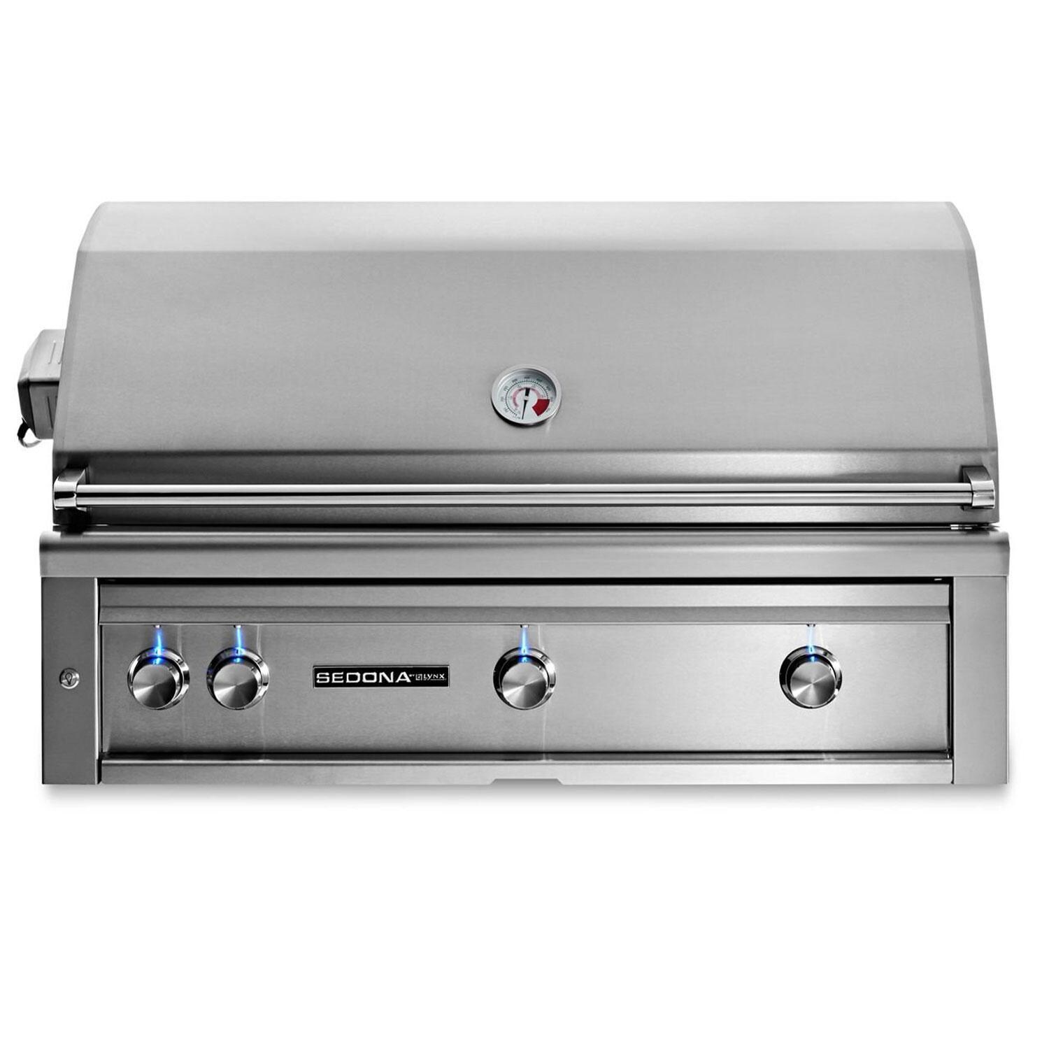 Lynx Sedona 42 Inch Built-In Natural Gas Grill w/ Rotisserie, One ProSear, & Two SS Tube Burners - L701PSR-NG