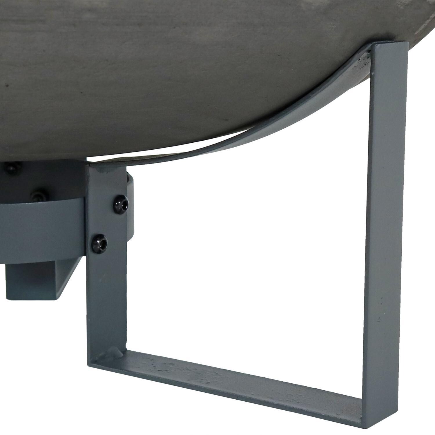 Ultimate Patio 24-Inch Cast Iron Modern Wood Burning Fire Pit - Stand Detail thumbnail