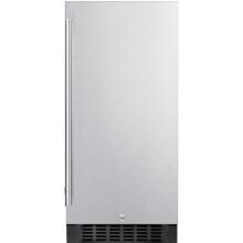 Summit 15-Inch 3.0 Cu. Ft. Commercial Rated Compact Refrigerator - Stainless Steel / Black Cabinet - FF1532BSS image