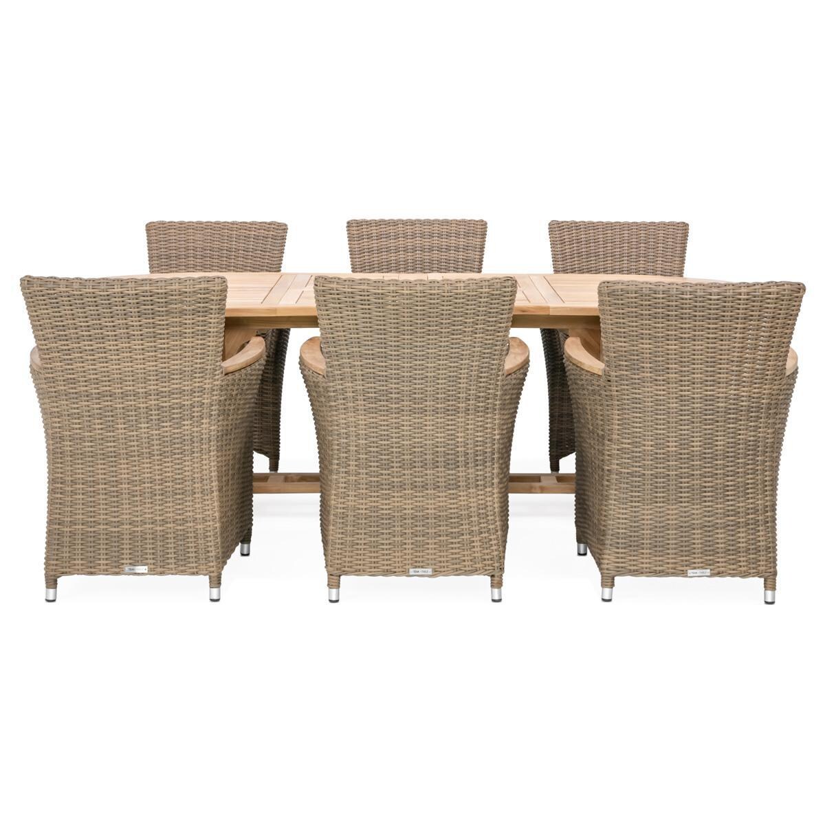Teak + Table Havana/Cayman Double 7 Piece - White Background thumbnail